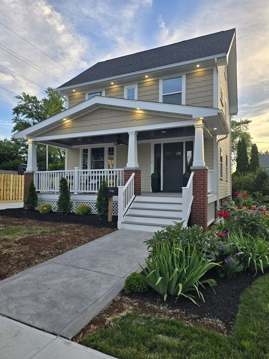 New front walkway and steps