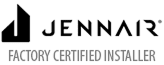 JennAir factory certified installer logo
